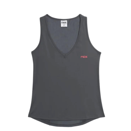 camiseta-tirantes-nox-padel-mujer-pro-fit-gris-oscuro-2024